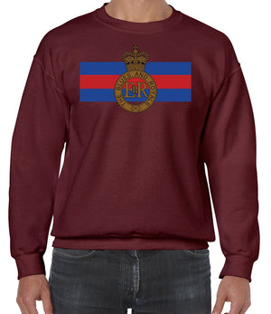 Blues And Royals Cap Badge Front Printed Sweater