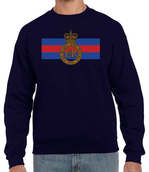 Blues And Royals Cap Badge Front Printed Sweater