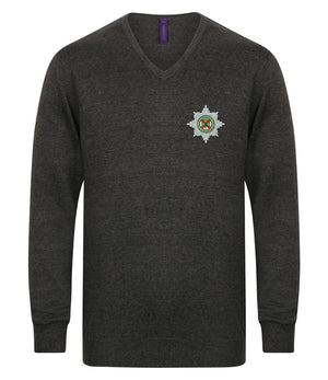 V Neck Sweater - The Irish Guards Lightweight V Neck Sweater