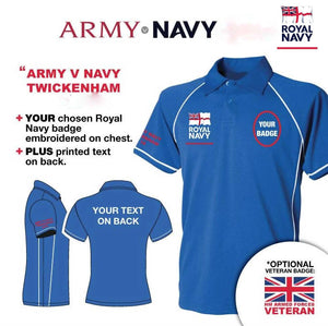 Polo Shirt (Performance) - Army V Navy 2019 Royal Navy Units Men's Performance Polo Shirt