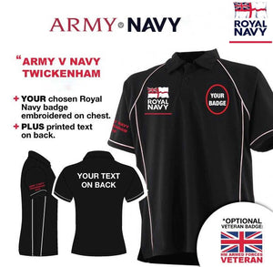 Polo Shirt (Performance) - Army V Navy 2019 Royal Navy Units Men's Performance Polo Shirt