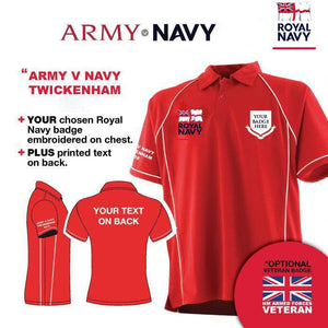 Polo Shirt (Performance) - Army V Navy 2019 Royal Navy Units Men's Performance Polo Shirt