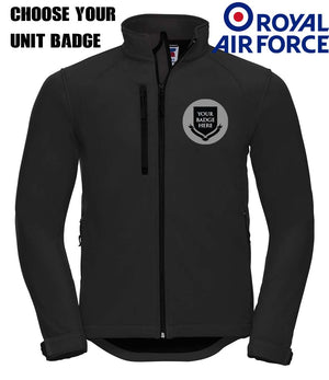 ROYAL AIR FORCE UNITS Embroidered 3 Layer Softshell Jacket