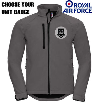 ROYAL AIR FORCE UNITS Embroidered 3 Layer Softshell Jacket