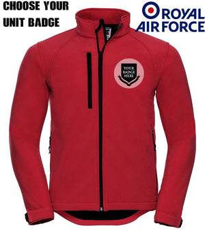 ROYAL AIR FORCE UNITS Embroidered 3 Layer Softshell Jacket