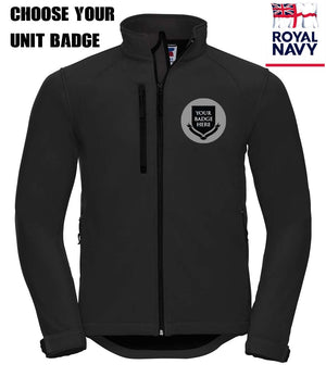 ROYAL NAVY UNITS Embroidered 3 Layer Softshell Jacket