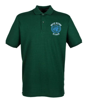 UNITED NATIONS VETERAN Embroidered Polo Shirt