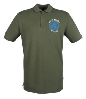 UNITED NATIONS VETERAN Embroidered Polo Shirt