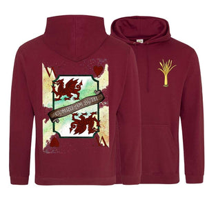 Wales Forever Playing Card Art Double Side Printed Hoodie