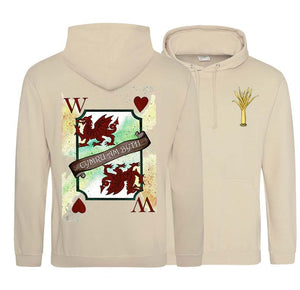 Wales Forever Playing Card Art Double Side Printed Hoodie